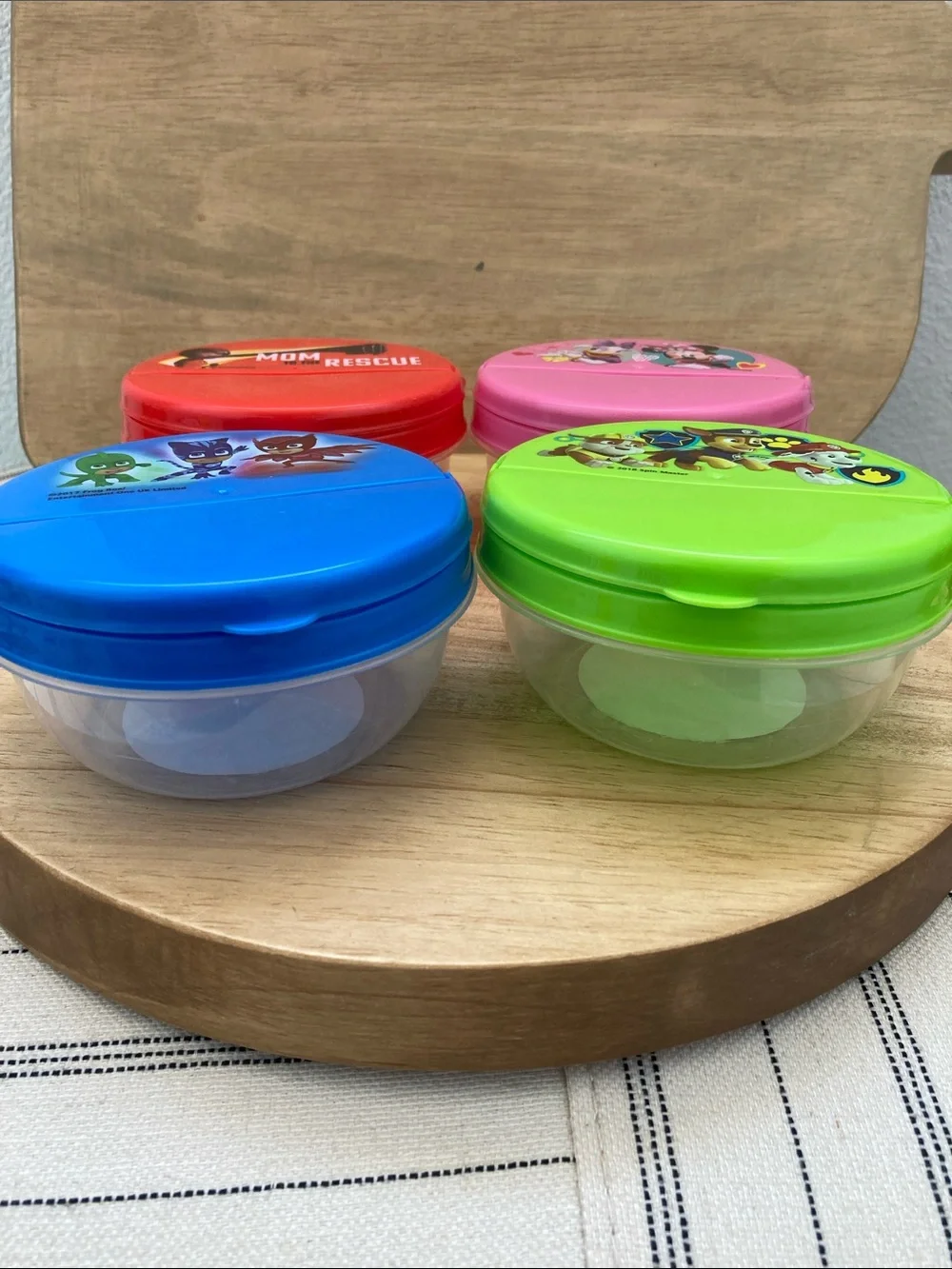 SALE! 50% Off Kids Character Snack Box - Pink Minnie & Daisy Design Set of 4